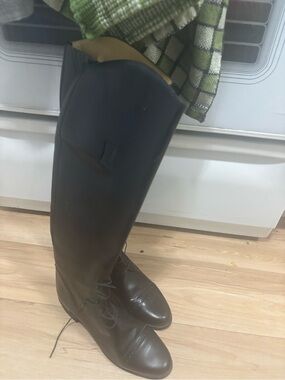 Women’s Amazonas Tall Lace-Up Riding Boots - Black